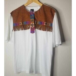 Womans Vintage Western Fringe Classic Ali Miles Top